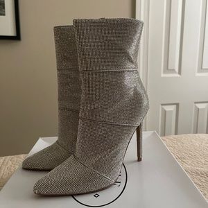 Sequin Heel Boots